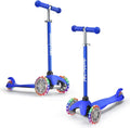 3 Wheel Scooters for Kids with Light Up Wheels - Toddler Kick Scooter
