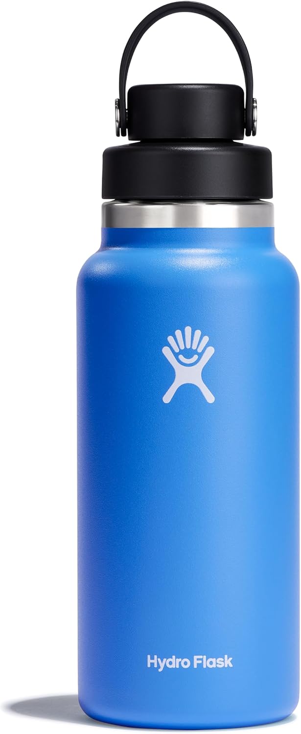 Insulated Stainless Steel Water Bottle 32 Oz Cascade Blue