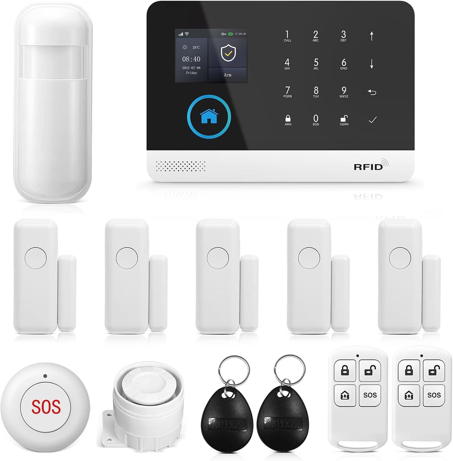 PGST Wireless Home Security System with Smart WiFi Alarm