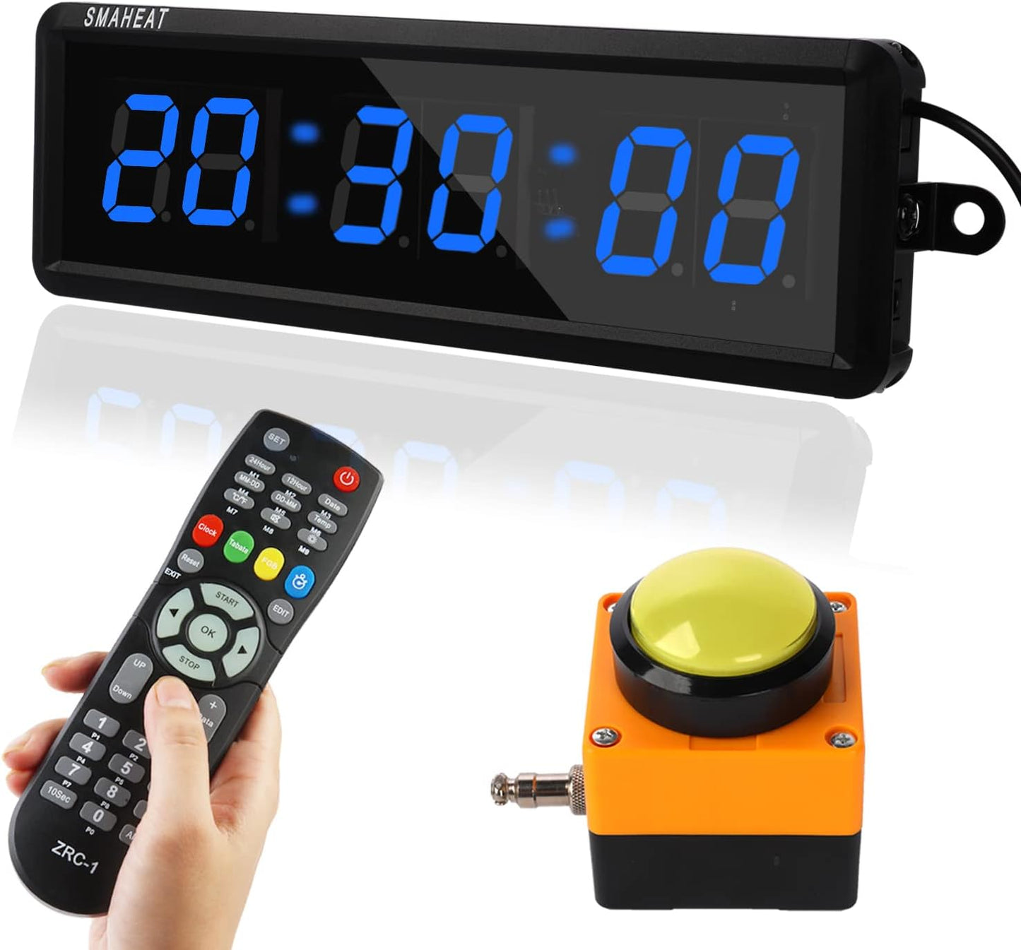 Fitness Timer with Stopwatch Button for Home and Gym Use