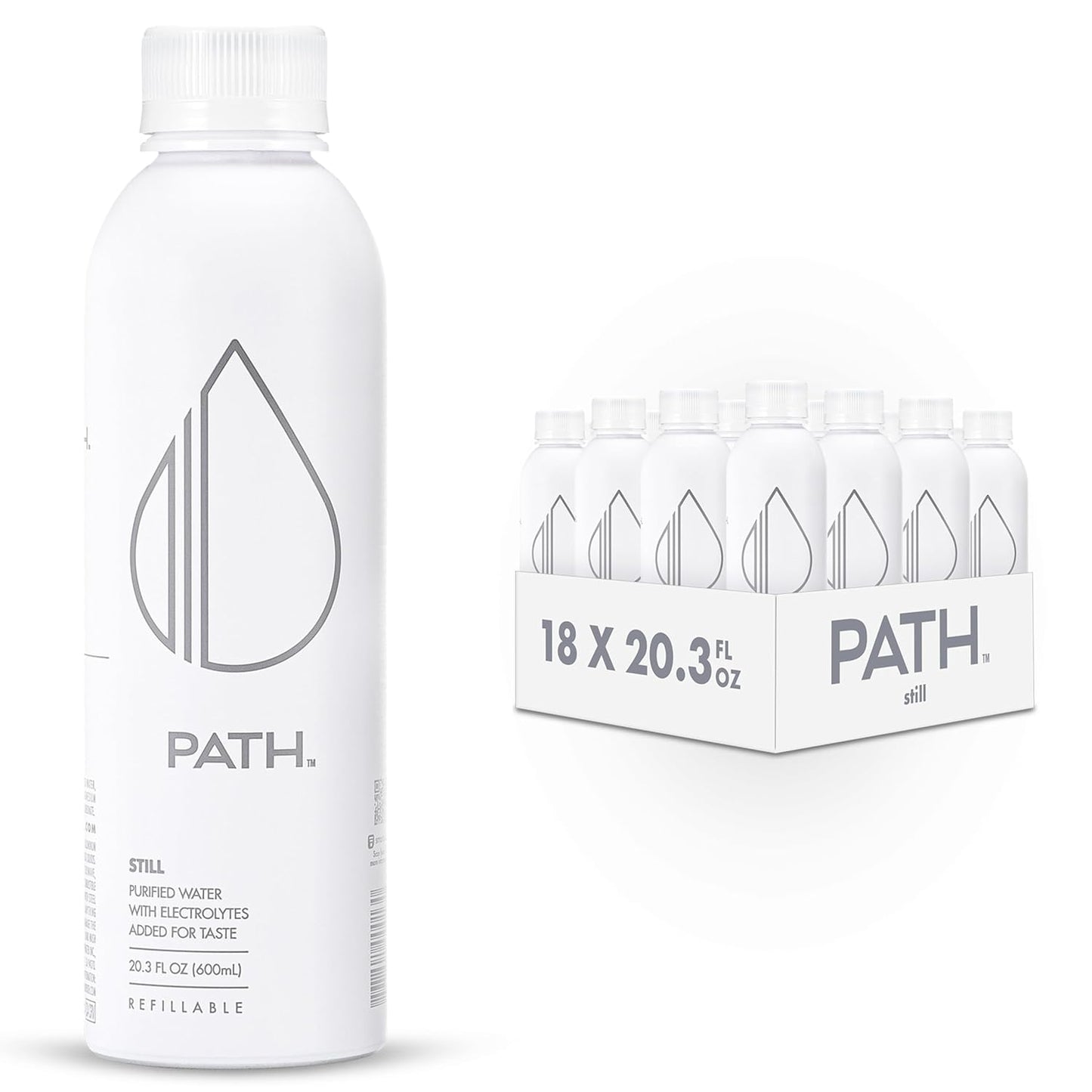 PATH Still Bottled Water - Eco-Friendly Aluminum Hydration
