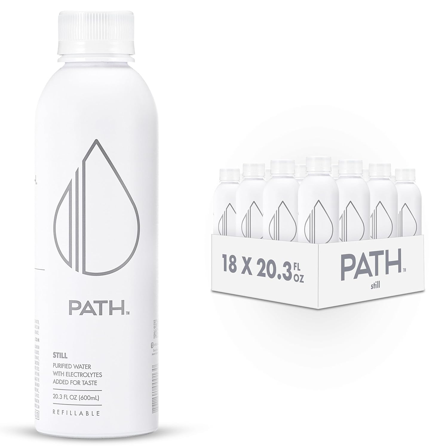 PATH Still Bottled Water - Eco-Friendly Aluminum Hydration