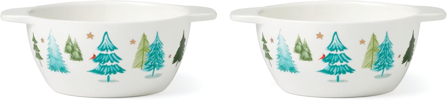 Lenox Balsam Lane Soup Bowls Set of 2 for Holiday Hosting