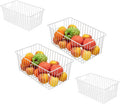 16in Freezer Wire Storage Organizer Baskets - Set of 4, Big Capacity