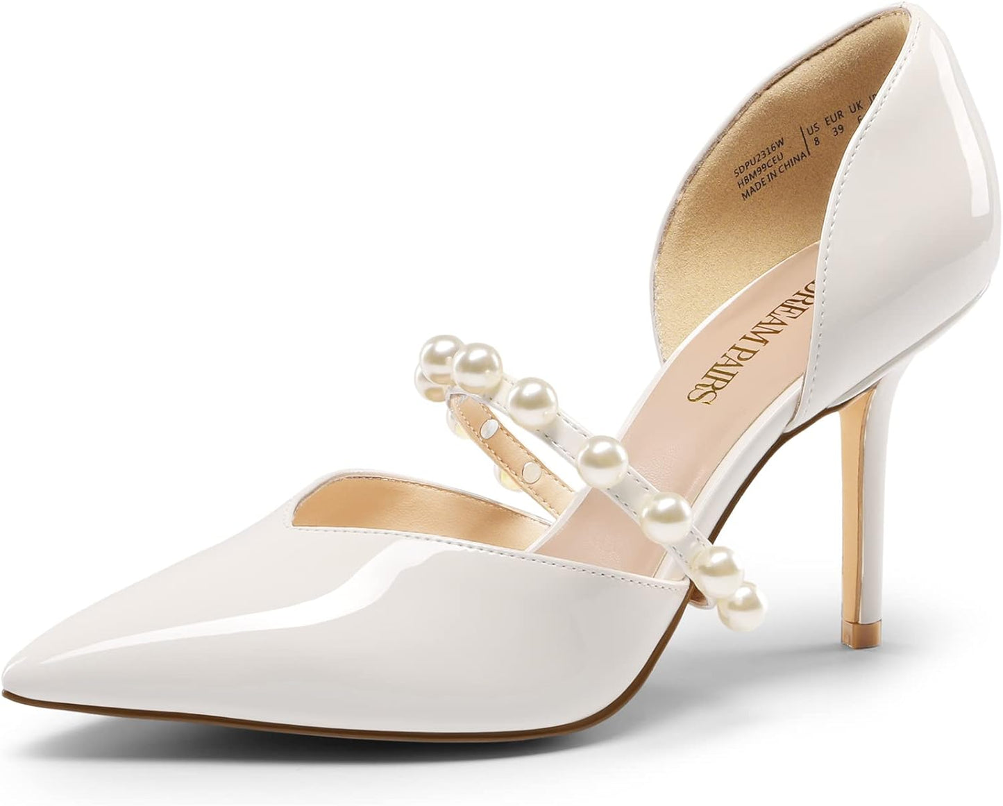 DREAM PAIRS Women's Elegant D'Orsay High Heels for Weddings