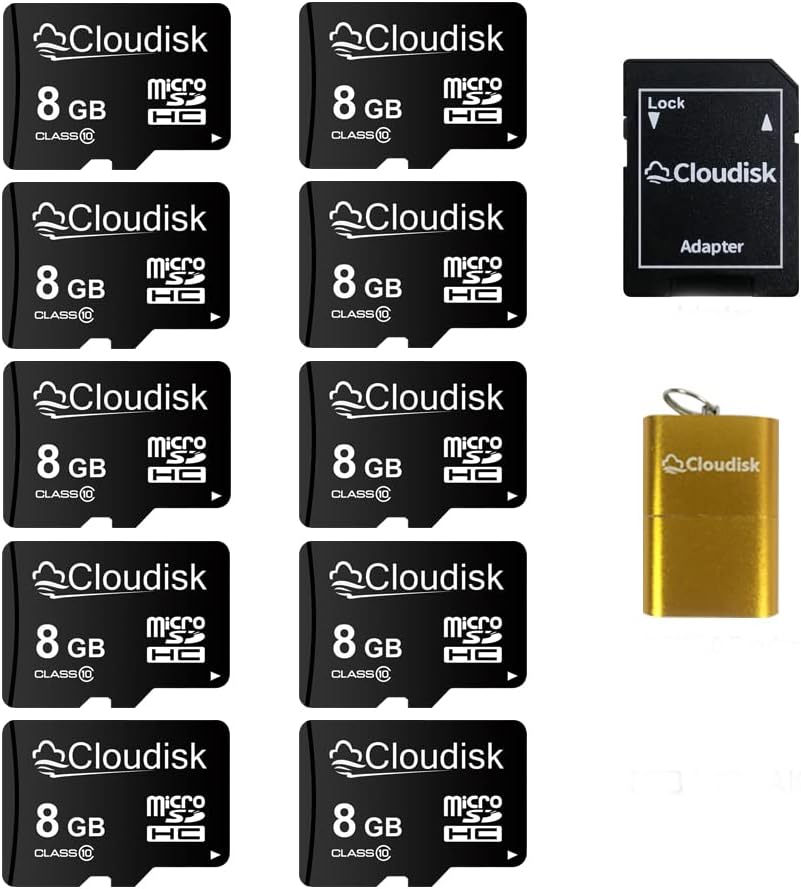 Fast & Reliable 8GB Micro SD Card Bundle by Cloudisk