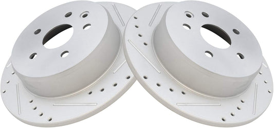 TRQ Rear Performance Brake Rotors Set for Lexus Vehicles