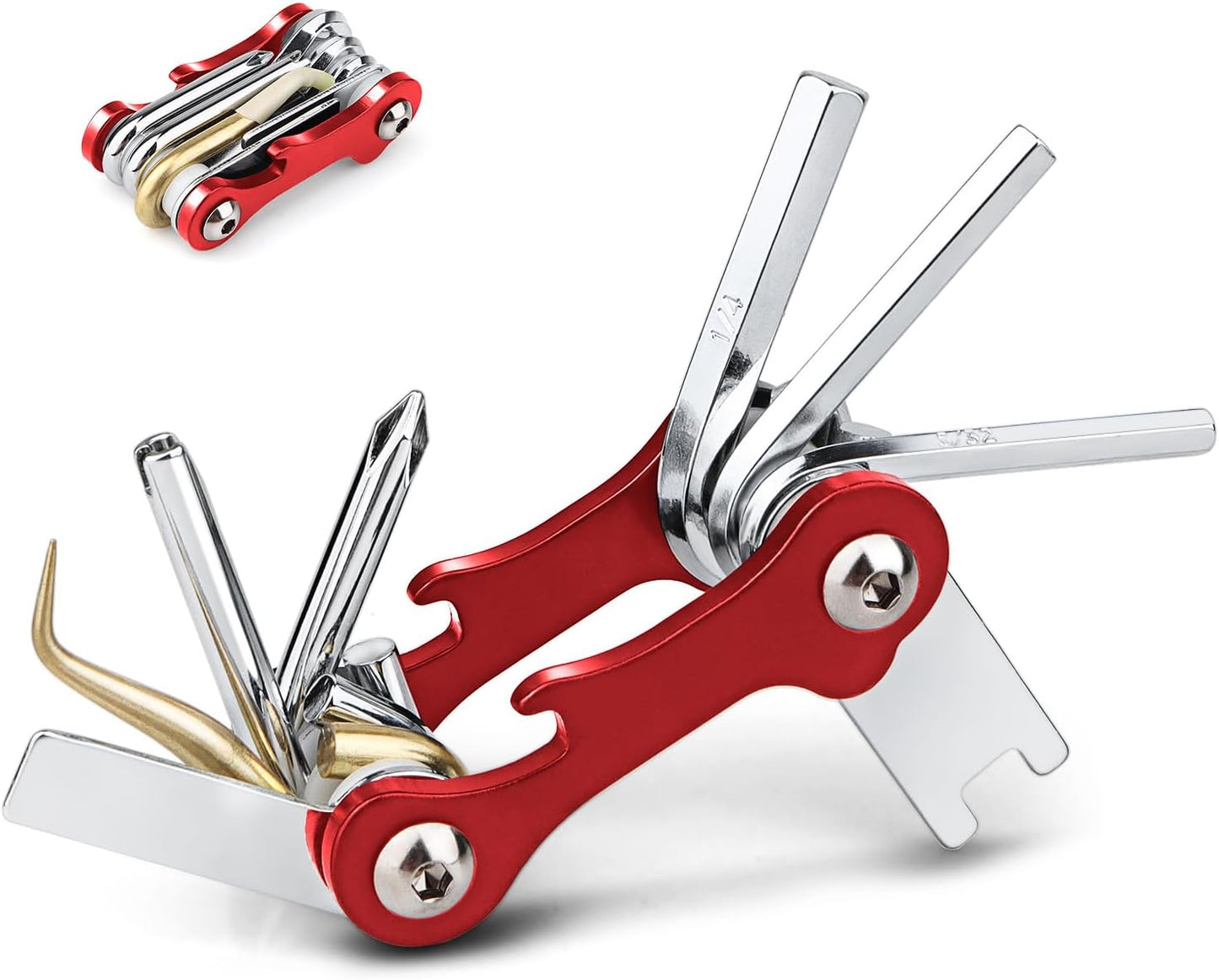Compact 8-in-1 Stainless Steel Scuba Tool Set