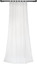 Pure White Light-Filtering Sari Curtains 96L x 42W Single Panel - Boho