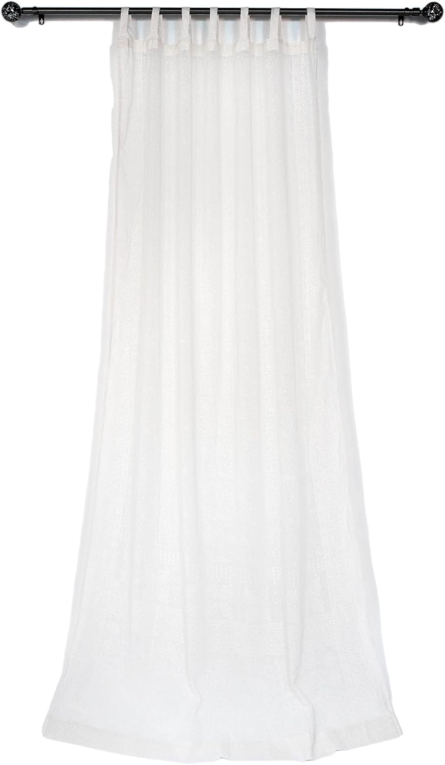Light-Filtering Sari Colorful Curtains for Boho Home Decor