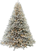 Prelit Christmas Tree with Lights 9ft - Snow Flocked Full 900 Warm