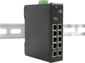 Industrial 10-Port Gigabit Solar PoE Switch with Voltage Booster