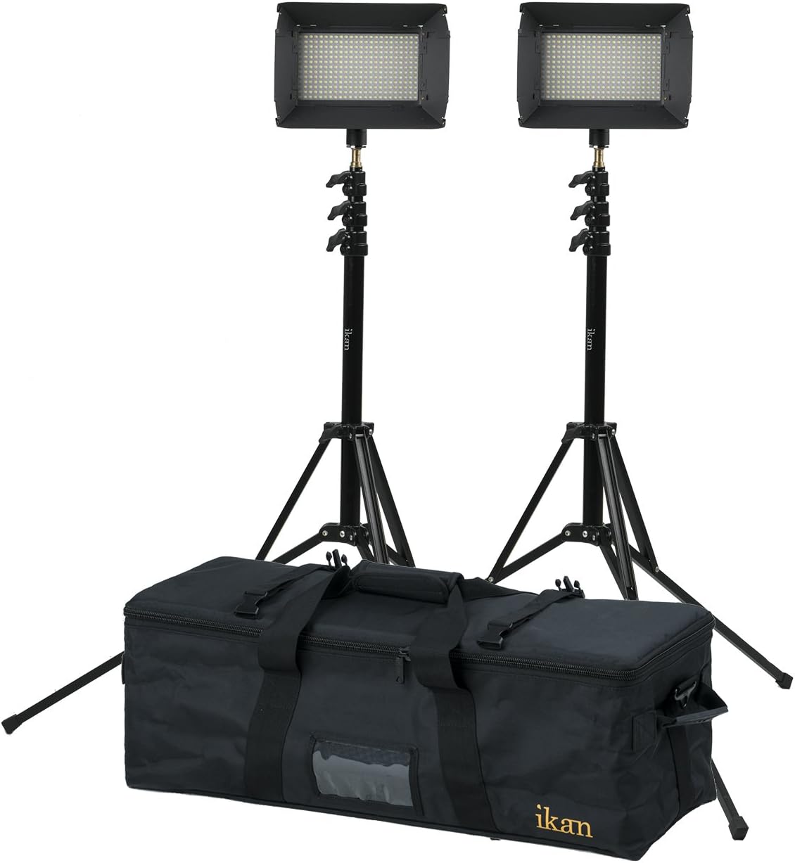 Ikan iLED312-v2-2PT-KIT with 2 Bicolor Flood Lights and Stands