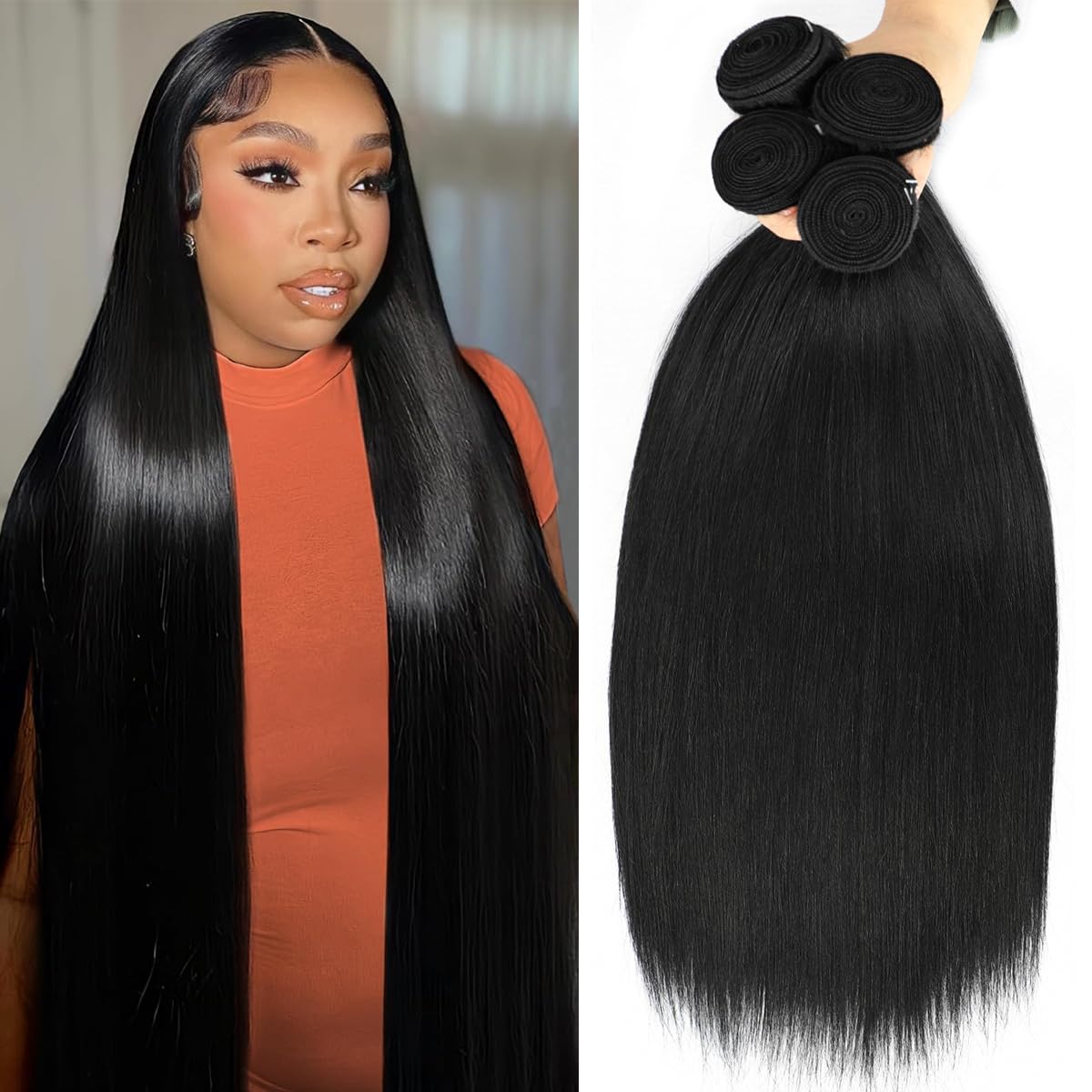 24 26 28 30 Inch Bundles Human Hair Extensions for All Occasions