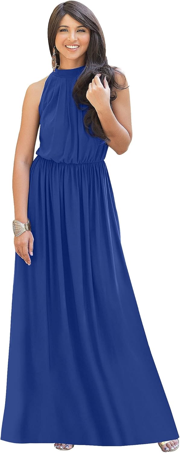 KOH KOH 2025 Sexy Sleeveless Summer Formal Gown for Women