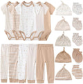 Kiddiezoom Baby Layette Essentials 19-Piece Set - Soft Cotton Gift