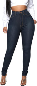 KUNMI Womens High Waisted Skinny Stretch Butt Lifting