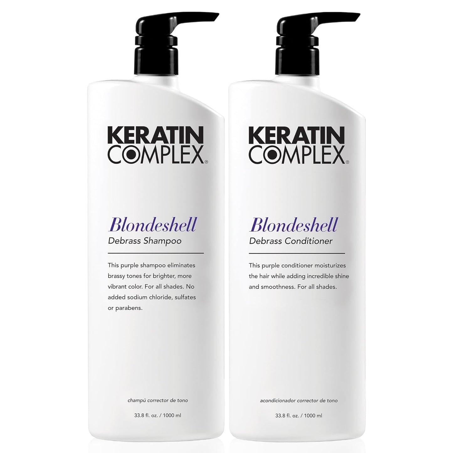 Keratin Care Smoothing Shampoo & Conditioner Duo for Silky Hair