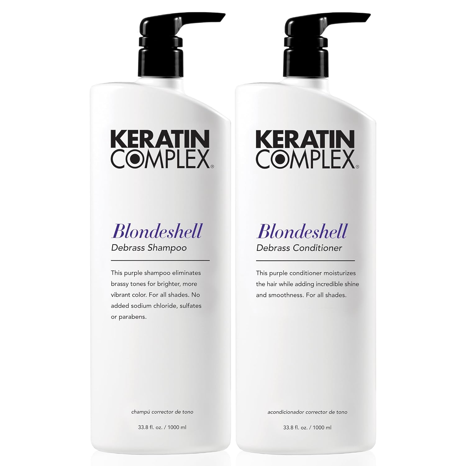 Keratin Care Smoothing Shampoo & Conditioner Duo for Silky Hair