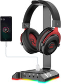 EKSA Headphone Stand RGB Gaming Headset Stand with 7.1 Surround Sound