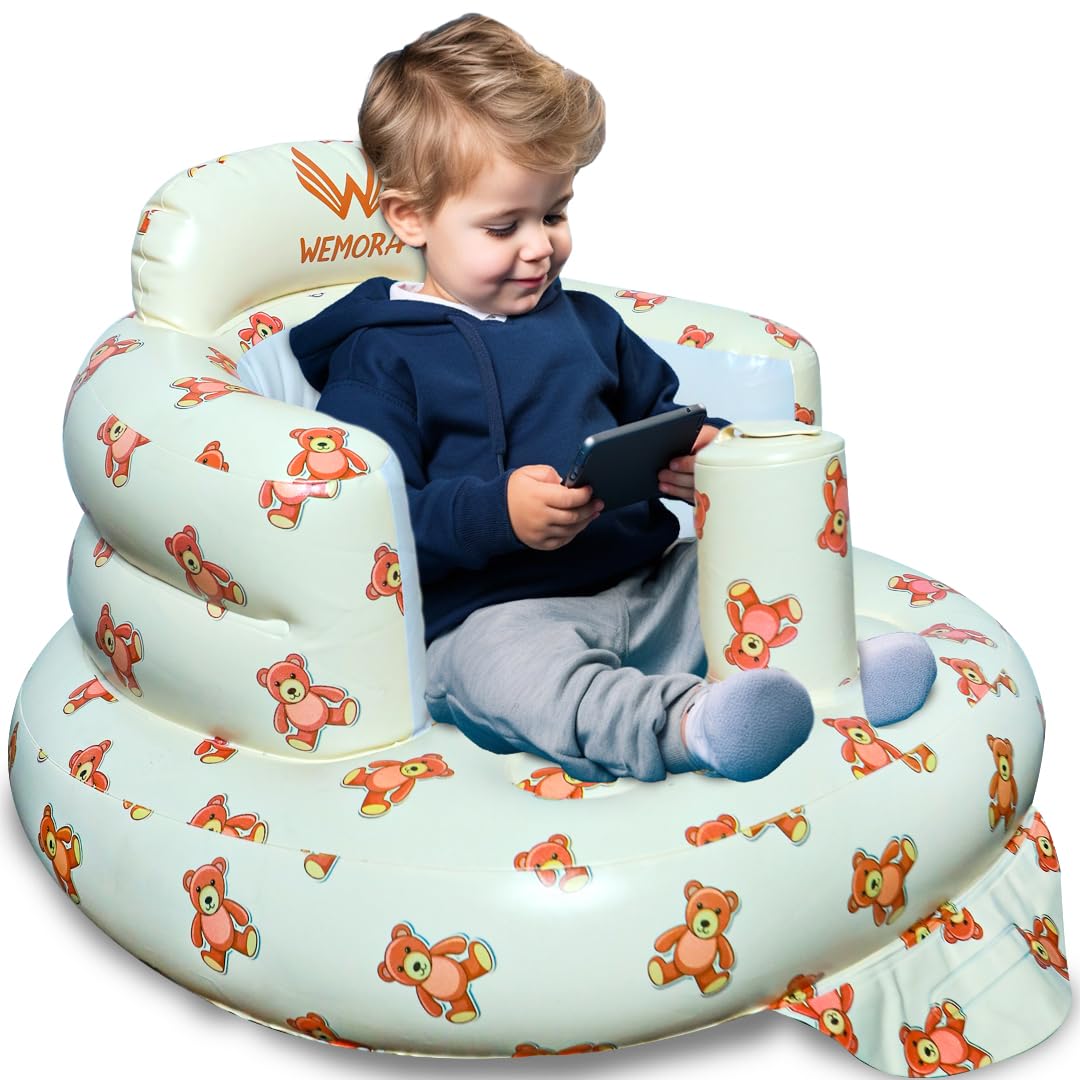 WEMORA Inflatable Baby Seat - Portable Back Support for Sitting Up