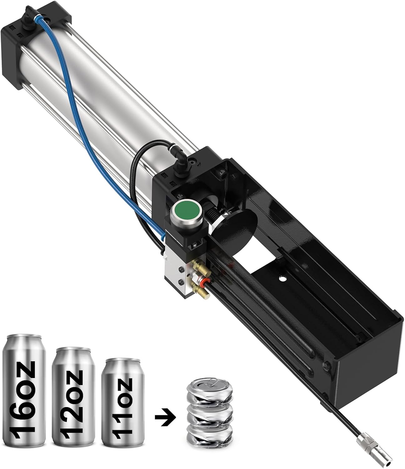 Pneumatic Can Crusher for Aluminum Cans - Heavy-Duty Smasher