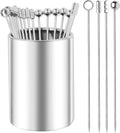 Stainless Steel Cocktail Picks Set - Elegant Garnish Skewers