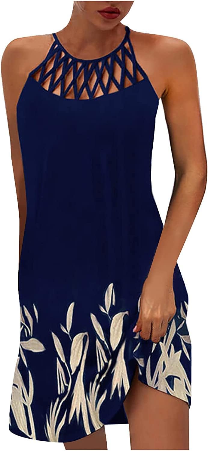 BIRW Summer Dresses for Women with Pockets and Floral Print