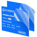 Plexiglass Sheets 24x24 in 1/8 in Clear Cast Acrylic Panel - Pack of 2