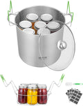VEVOR 21 QT Canning Pot with Rack and Glass Lid - Large Waterbath