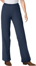 Plus Size Fineline Stretch Denim Wide-Leg Pull-On Jeans - Comfort Fit