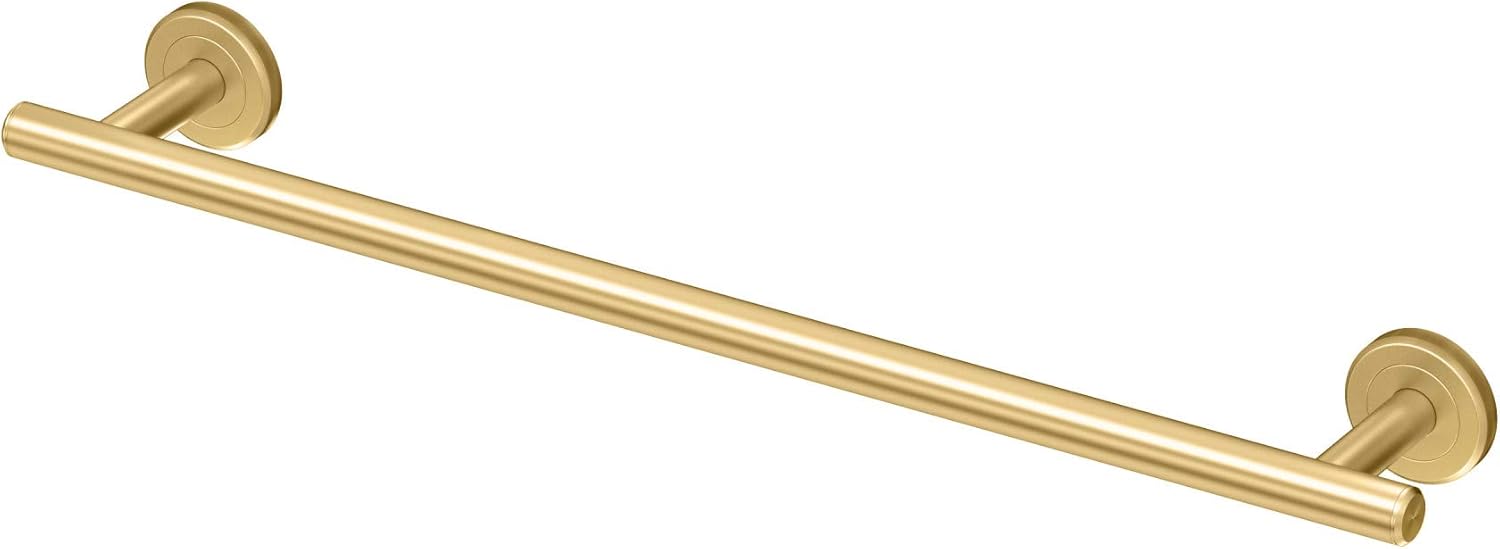 Gatco Latitude II 18in Towel Bar in Brushed Brass Finish