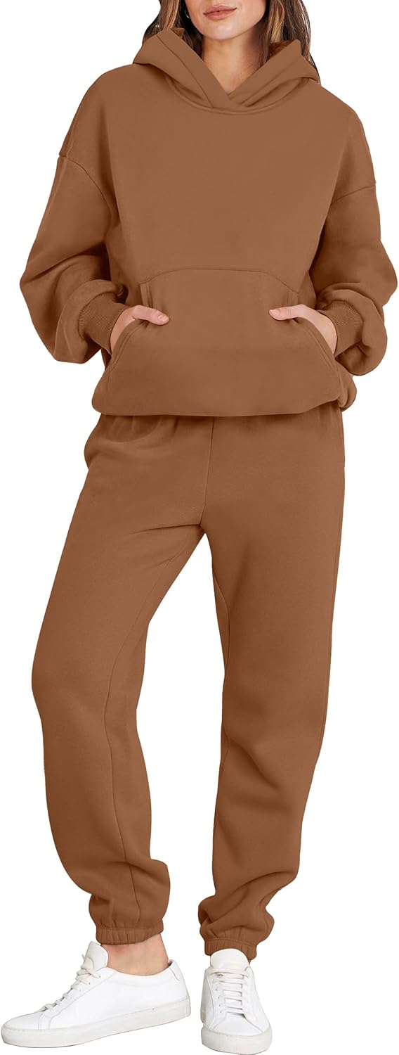 Oversized Hoodie and Jogger Sweatpants Set for Women - Y2K Style