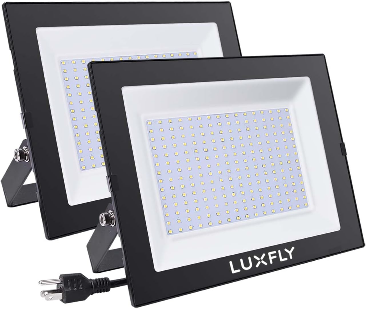 Super Bright 150W LED Floodlights - IP66 Waterproof, 2 Pack