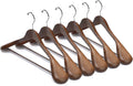 Nature Smile Luxury Wooden Suit Hangers 12 Pack - Wide Shoulder Wood