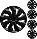 15 inch Black Wheel Rim Cover Hubcaps R15 - Universal Snap On Set of 4