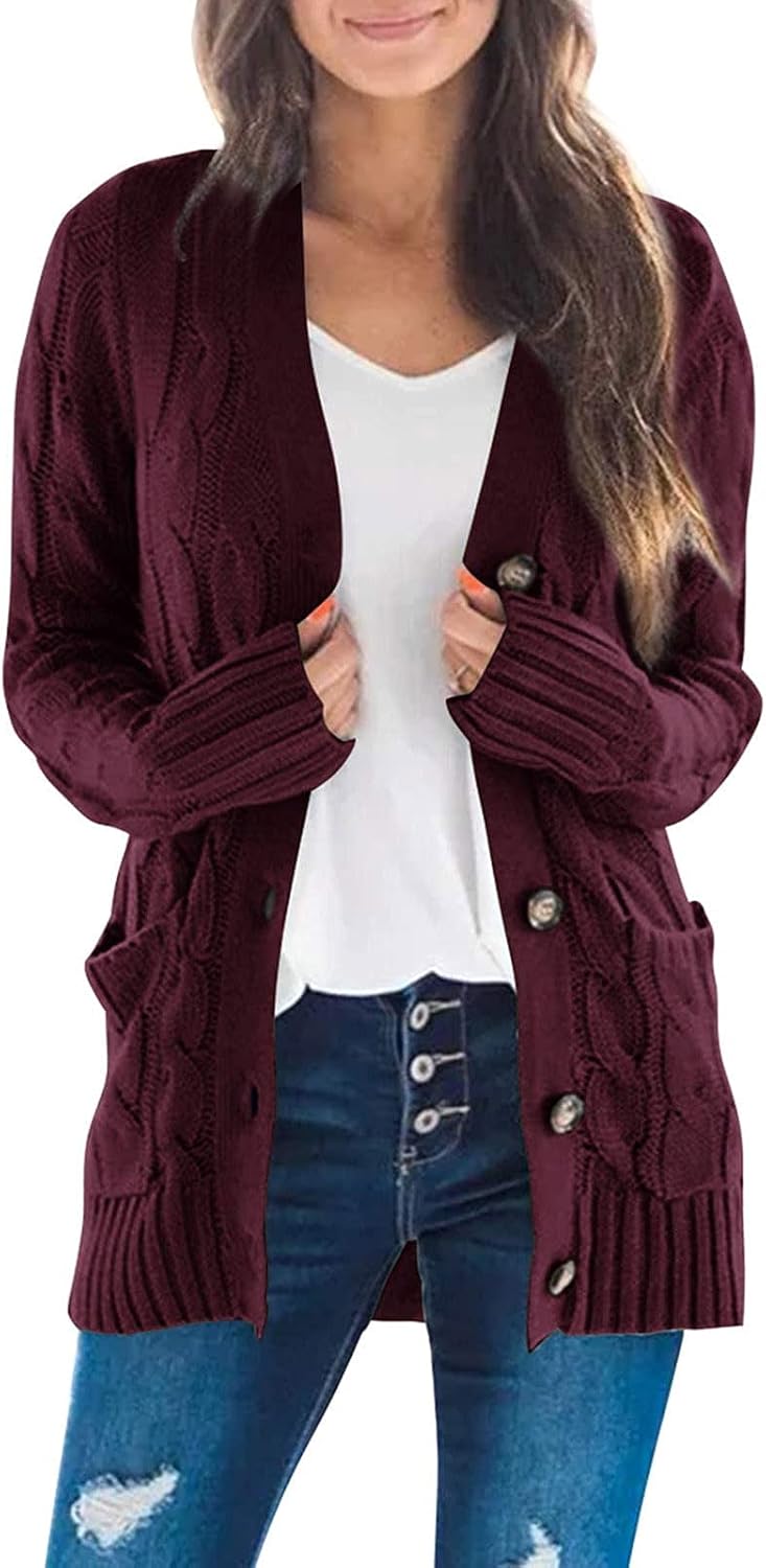 ZESICA Women's Cardigan Sweaters for Trendy Winter Style