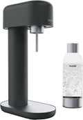 Ruby 2 Sparkling Water Maker Black Silver - Silent Nordic Soda Machine