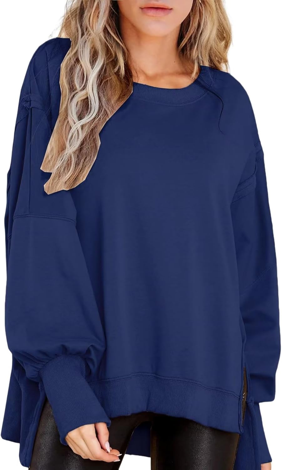 BWQ Womens Oversized Sweatshirt for Casual Comfort and Style