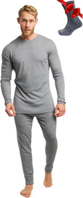 Merino Wool Base Layer Mens Set - Warm, Breathable Thermal Wear