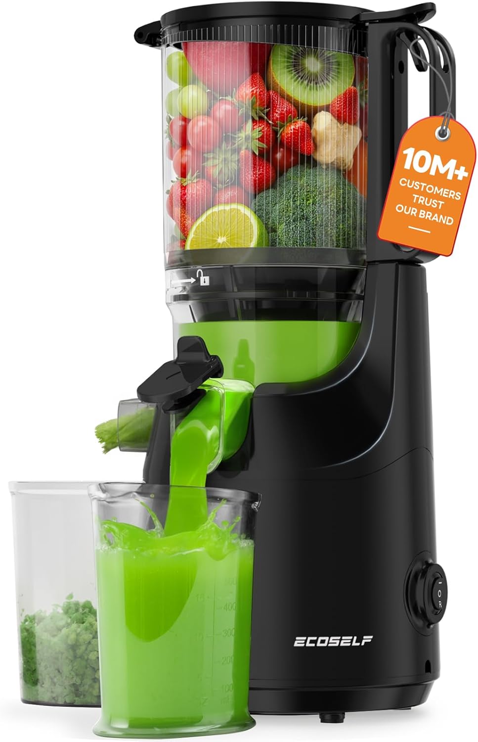 Cold Press Juicer with 5.5 in Mega Mouth for Whole Fruits