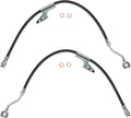 TRQ Front Brake Hose Set Compatible with 1988-1999 C1500 - Direct Fit