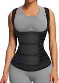 FeelinGirl Waist Trainer for Women Latex Vest Plus Size - 3 Belts
