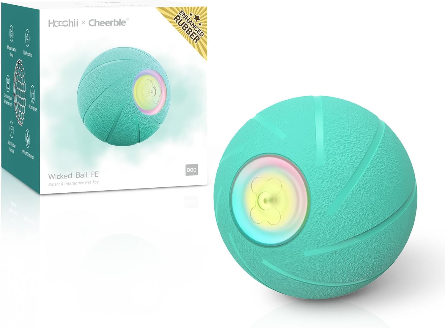 Hoochii Smart Dog Toy Ball - Active Play for Medium/Large Dogs