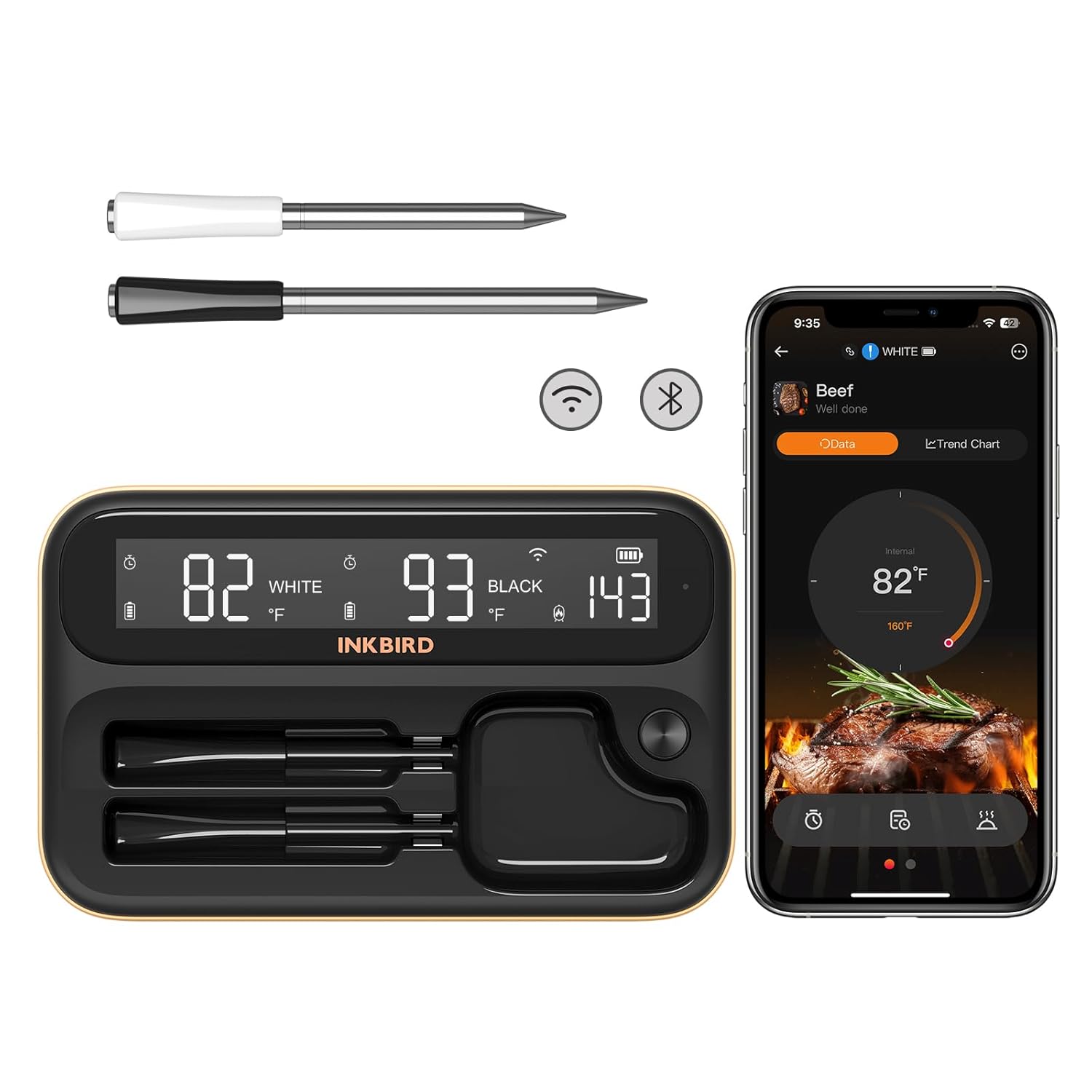 Inkbird WiFi Meat Thermometer - Unlimited Remote Control