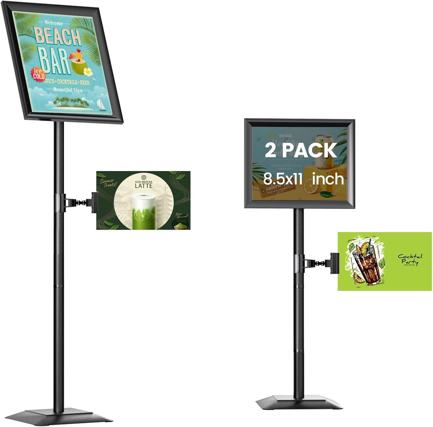 Adjustable Sign Stand for Display, Heavy Duty Holder with Base