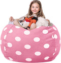 WEKAPO Stuffed Animal Storage Bean Bag Chair for Kids Fun