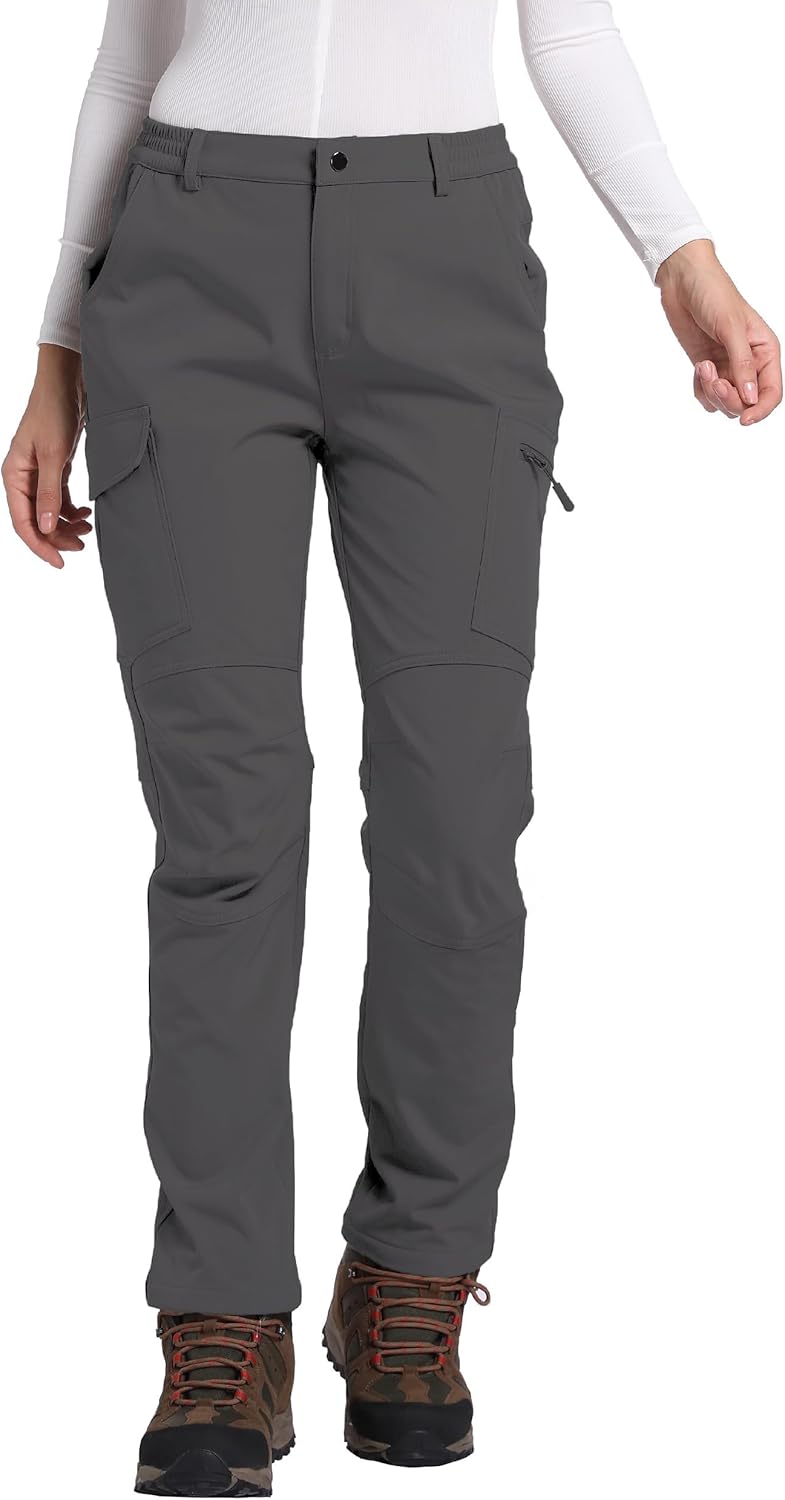 LINLANG EN Women's Waterproof Hiking Pants for Winter Adventures