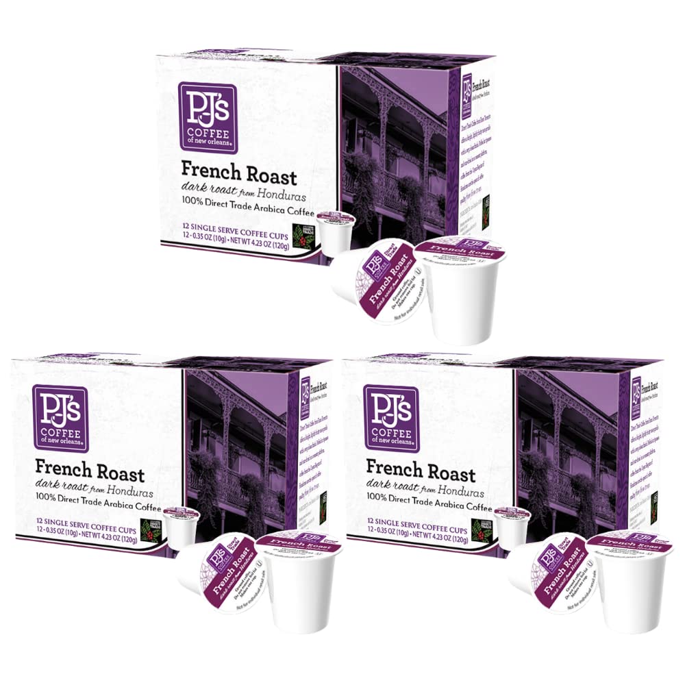 PJ's Coffee French Roast Single Serve Cups - Bold Flavor Experience