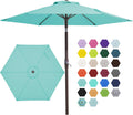 7.5ft Patio Umbrella Market Table Umbrella - Teal Blue Shade